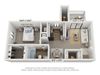Brookstone Floor Plan Brookstone Floor Plan at The Reserve At Barry Apartments, Kansas City, MO, 64154